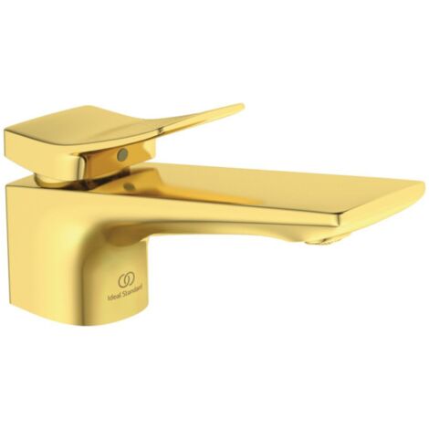 IDEAL STANDARD Mitigeur lavabo Conca avec tirette et vidage Or