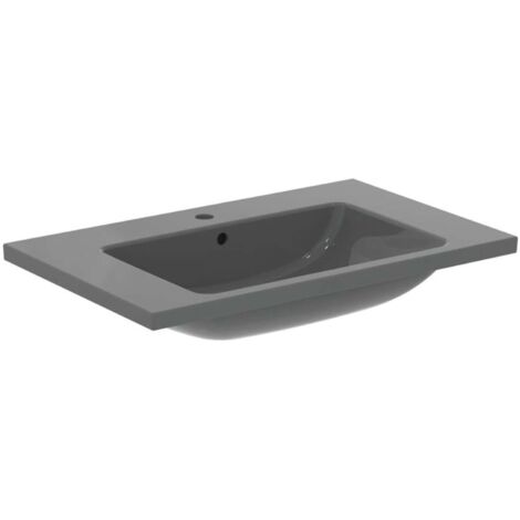 Ideal Standard Möbelwaschtisch i.life B m Überlauf 1 Hahnloch grau 810x510x180mm 810 x 510 x 180 mm