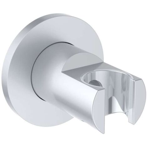 Ideal Standard - Multi Suite, Supporto tondo a parete per doccetta, Matt silver