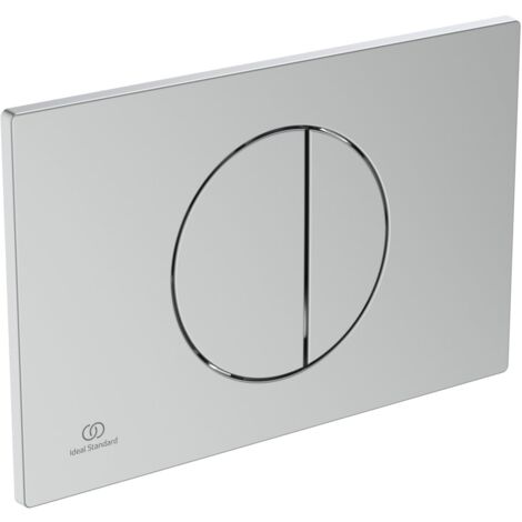 Ideal Standard - OLEAS M5, Piastra di comando meccanica WC, Placca di azionamento per cassette di risciacquo doppio scarico, Cromato satinato