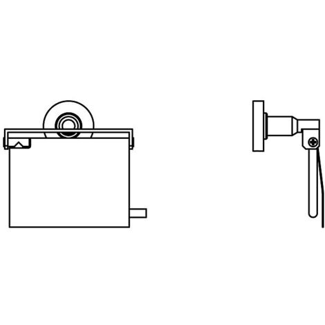 Ideal Standard Papierrollenhalter IOM A9127AA avec couvercle, chromé