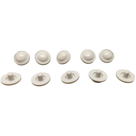 Ideal Standard – Paracolpi per copriwater Set gommini universali originali, materiale di alta qualità, ricambio originale, facile da sostituire, Diametro 22mm e perno di innesto 6mm, bianco