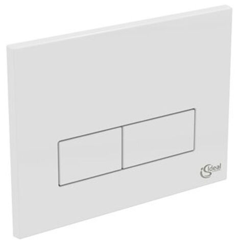 Ideal Standard Plaque de commande rectangulaire DF blanc - blanc