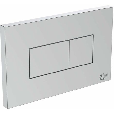 Ideal Standard – Plaque de déclenchement WC chrome mat – Compatible ProSys 120M/80M/150M – Finition métal – R0110JG