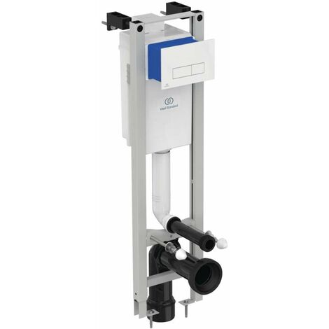 Ideal Standard ProSys - Modulo di installazione ECO M per WC sospesi con placca di comando, bianco E2332AC