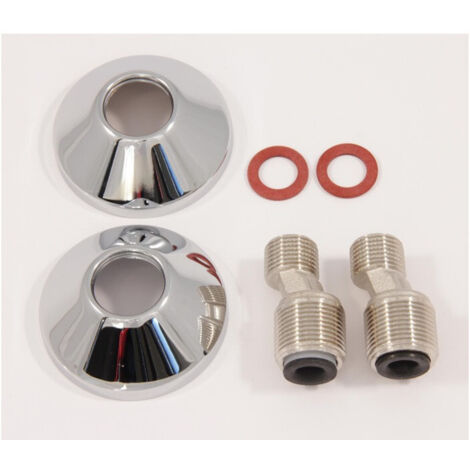 Ideal Standard Raccord en S, 2 pièces, Chrome , A963490AA