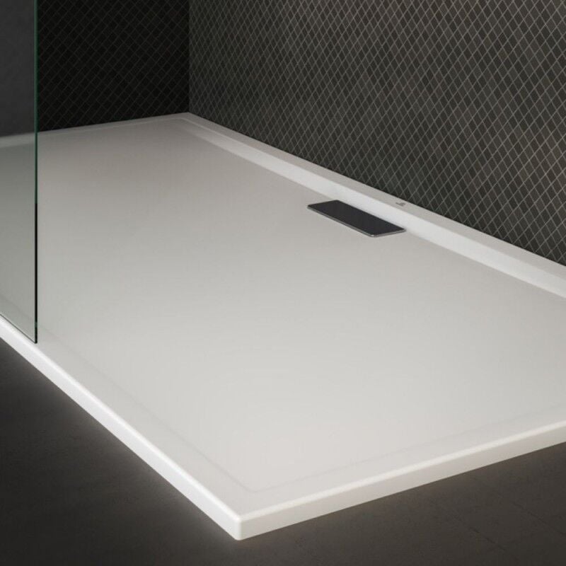 Ideal Standard - Receveur antidérapant 100 x 80 Ultra Flat New acrylique rectangle blanc