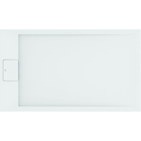 Ideal Standard – Receveur de douche rectangulaire 1600x1000x30mm – Fonte minérale antidérapante – Idéal pour installation au sol – Gris quartz ou blanc