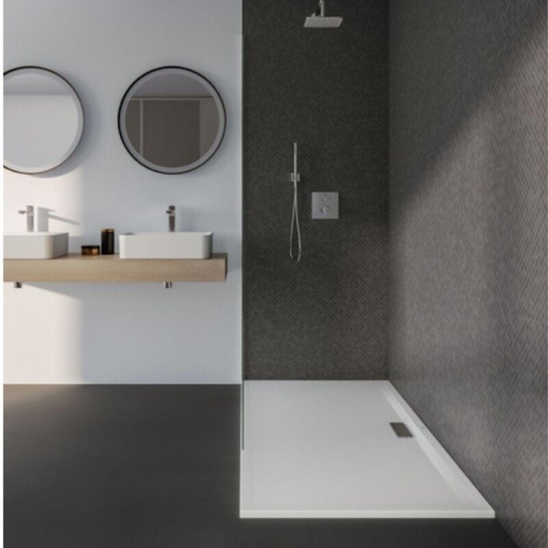 Ideal Standard - Receveur 160 x 90 Ultra Flat New acrylique rectangle blanc bonde incluse
