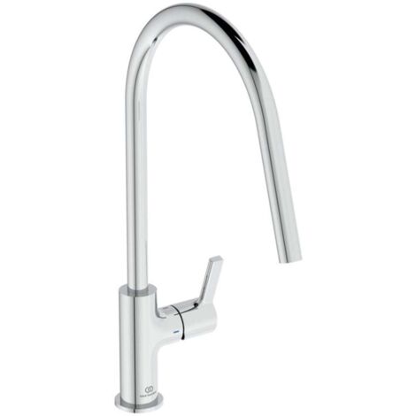 Ideal Standard Robinet de cuisine Gusto BD408AA chromé , avec bec haut