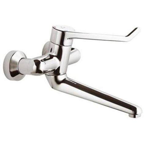 Ideal Standard Robinet sécurité ECS Ceraplus,arrêt S-Anschl., Levier 180mm,Saillie.280mm,Chromé, B8224AA