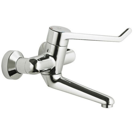 Ideal Standard Robinet sécurité ECS Ceraplus,sans arrêt S-Anschl., Levier 180mm,Saillie.208mm,Chromé, B8314AA