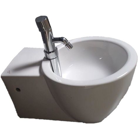 Wc E Bidet Insieme Ideal Standard.Ideal Standard Sadler Bidet Sospeso Con Rubinetto Integrato T5080 Idst5080