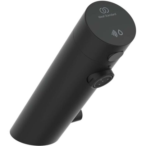 Ideal Standard SensorFlow - Sensor-Waschtischarmatur mit Mischbatterie, Batteriebetrieb, seidenschwarz A7559XG