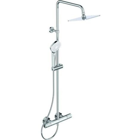 Ideal Standard Sistema de ducha c.termost. Ceratherm T100, manguera de ducha 1750mm, Cromo, A7240AA