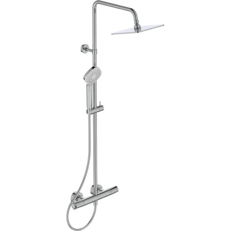 Ideal Standard Sistema doccia con termostatico Ceratherm T100, flessibile doccia 1750mm, Cromo, A7240AA