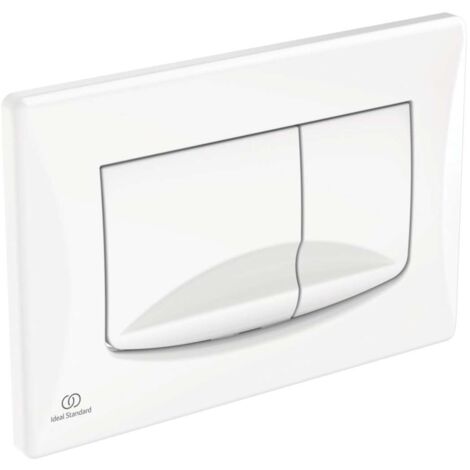 Ideal Standard - SOLEA M2, Piastra di comando meccanica WC, Placca di azionamento per cassette di risciacquo doppio scarico, Bianco