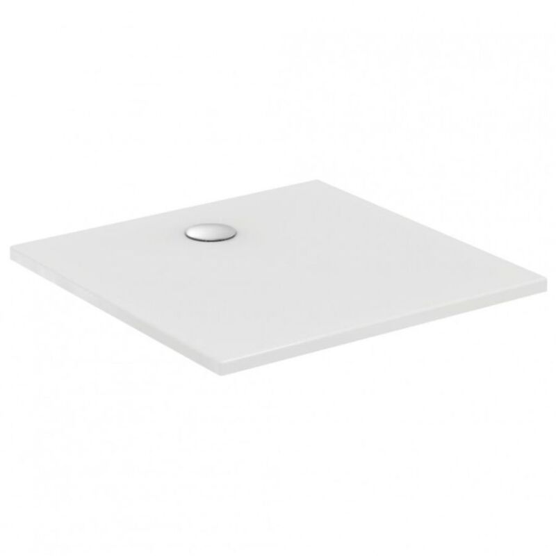 Ideal Standard STRADA 90x90cm Receveur de douche ULTRA FLAT en céramique, traitement antidérapant, blanc (T2562YK)