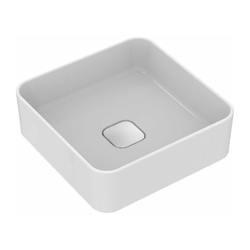 

Lavabo sobre encimera STRADA II sin rebosadero sin orificio para grifería 400x400x180mm blanco