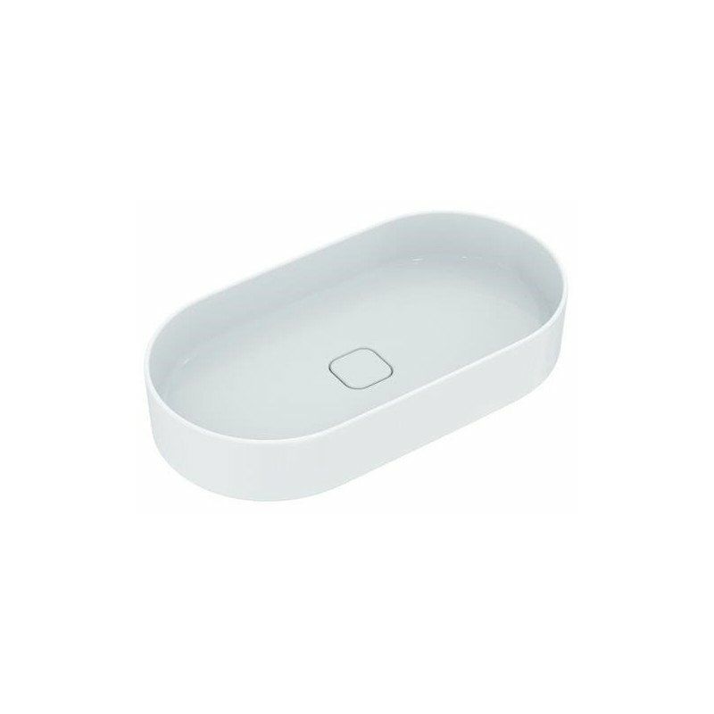 

Lavabo sobre encimera STRADA II sin rebosadero ovalado 750x400mm blanco