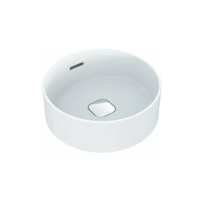

Lavabo sobre encimera STRADA II con rebosadero sin orificio para grifería redondo d : 380mm blanco