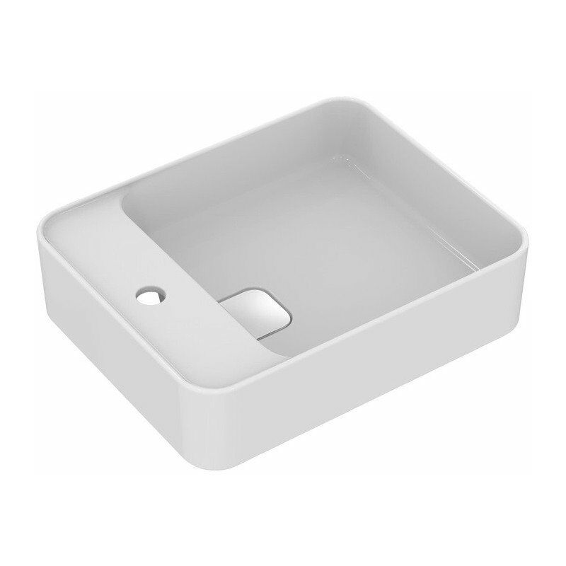 

Lavabo sobre encimera STRADA II con rebosadero 500x350x170mm blanco