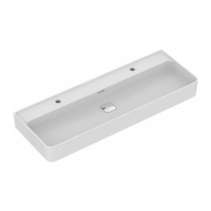 

Lavabo STRADA II 2 orificios para grifería, parte inferior lijada 1200 x 430 x 170 mm blanco IDEAL STANDARD