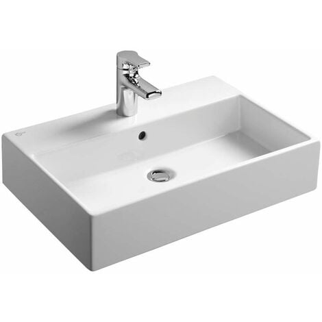 Ideal Standard Strada - Lavabo 60x42x15 cm, avec trop-plein, trou pour robinetterie, blanc K077801