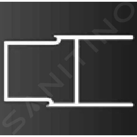 Ideal Standard Synergy - Profil de réglage 25 mm, hauteur 19.00 mm, aluminium brillant LV946EO