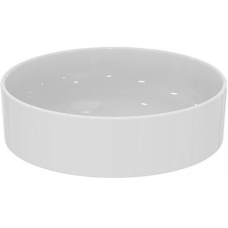IDEAL STANDARD T3696MA Vasque Conca sans trop-plein ni trou de robinet, ronde