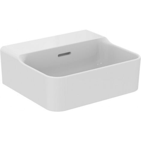 IDEAL STANDARD T3811MA Lavabo mural Conca, sans trop-plein, avec plage de robinetterie