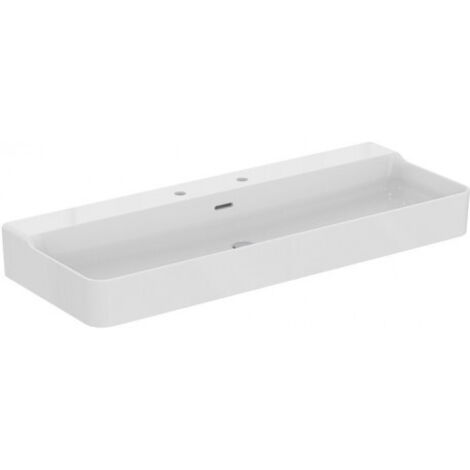 IDEAL STANDARD T3839MA Lavabo Conca, 2 trous, avec trop-plein,