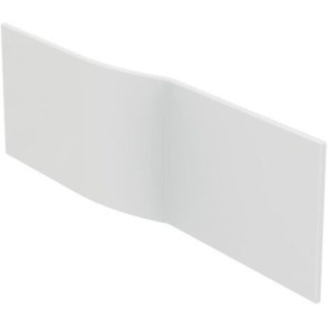 Ideal Standard – Tablier baignoire frontal 1700 mm asymétrique – Acrylique blanc – Profondeur 120 mm – Design moderne pour salle de bain