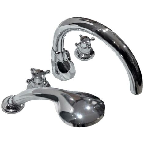 Rubinetteria Bagno Tre Fori Ideal Standard.Ideal Standard Talent Batteria Bordo Vasca Cromo N9340aa Idsn9340aa