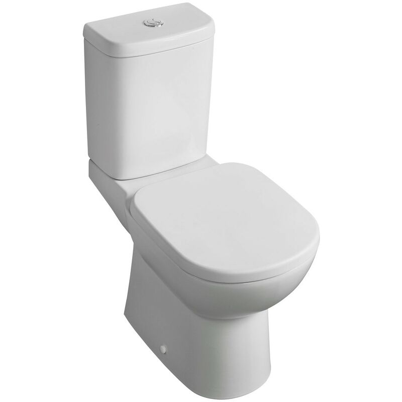 Ideal Standard Della CloseCoupled Rimless Standard Toilet & Cistern With Soft Close Seat
