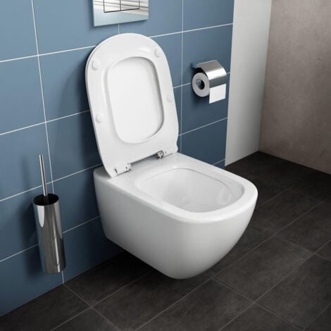Ideal Standard TESI - AquaBlade rimless toilet bowl + ultra-thin seat with soft close (T354601)