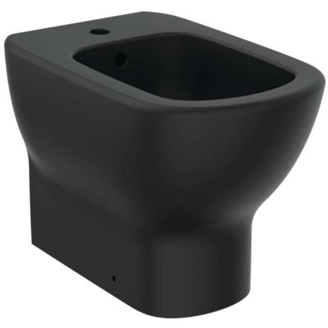 Ideal Standard Tesi - Bidet à poser, 1 trou pour robinetterie, noir T3540V3