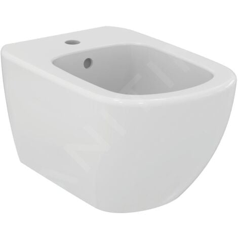 Ideal Standard Tesi - Bidet suspendu, 360x530 mm, avec trop-plein, trou pour la robinetterie, blanc T457001