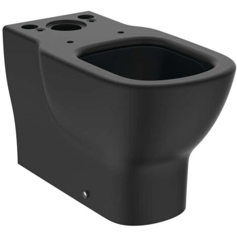 Ideal Standard Tesi - Inodoro combinado, desagüe inferior/trasero, AquaBlade, negro seda T5560V3