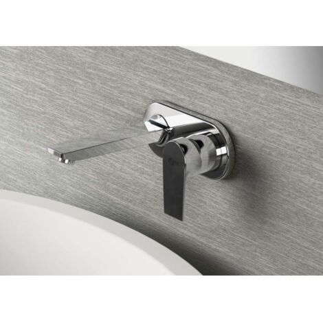 Ideal Standard Tesi mur mitigeur lavabo A6578AA chromé, ferrure mitigeur lavabo