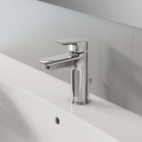 Ideal Standard Tesi Waschtischarmatur A6557AA verchromt, mit Ablaufgarnitur