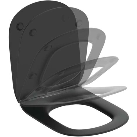 Ideal Standard Tesi - WC-Sitz softclose, ultra flach, schwarz T3527V3