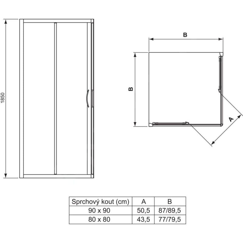 Tipica - Profil de compensation 25 mm,silver brill (argent mat) T2196YB - Ideal Standard