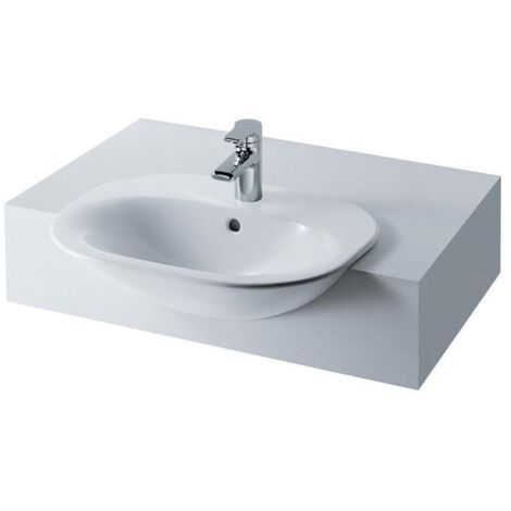 Ideal Standard Tonic lavabo semincasso monoforo 60x49 cm bianco K070161