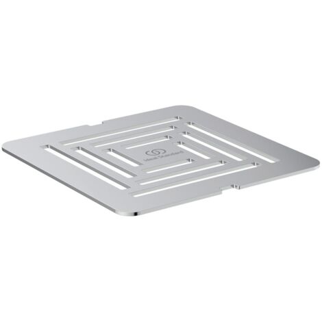 Ideal Standard - Ultra Flat S+, Griglia di scarico per piatto doccia, Acciaio Inossidabile, Cromato
