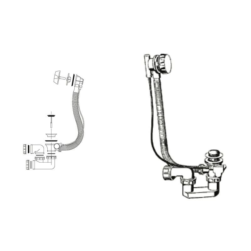 Ideal Standard - Vidage baignoire chromé