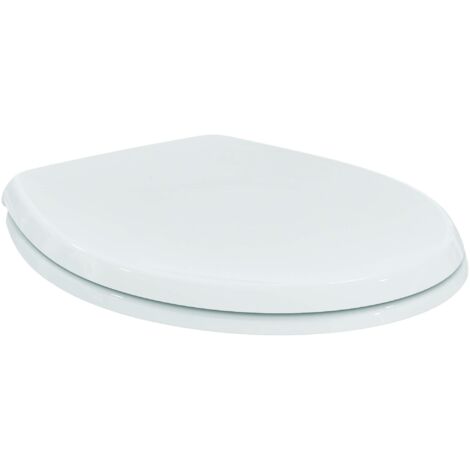 Sedile WC Ideal Standard T453101 Con Chiusura Avvolgente, Per Vasi Sospesi I.Life A, Bianco, 44.5x36 Cm