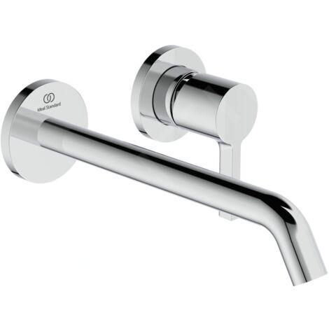 Ideal Standard Wand-Waschtischarmatur JOY, BS2, runde Rosette, Ausld.225mm, Chrom, A7379AA