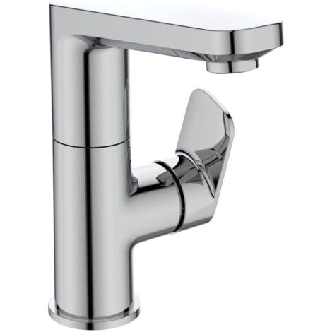 Ideal Standard Waschtisch-Armatur Tonic II, mit hohem Auslauf, 5 l/min., mit Ablaufgarnitur Ausld.120mm, Chrom