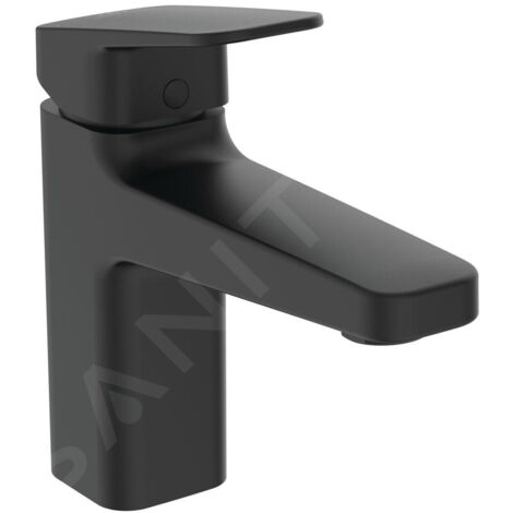Ideal Standard Waschtischarmatur Ceraplan H90 o.Ablaufgarn. Ausld.124mm Silk Black, BD222XG